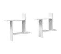 Vidaxl Wall Shelves 2 Pcs Concrete Grey 50X12X50 Cm Engineered Wood