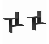 (oak, 38 x 12 x 38 cm) vidaXL Wall Shelves Wall Storage Shelf Floating Shelf 2 pcs Engineered Wood
