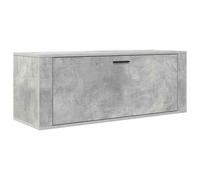 Wall Shoe Cabinet Concrete Grey Engineered Wood Hallway Storage vidaXL