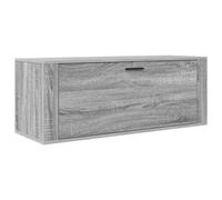 vidaXL Wall Shoe Cabinet Grey Sonoma 100x35x38 cm Engineered Wood