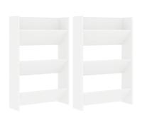 Wall Shoe Cabinet Shoe Rack Hall Shoe Storage Cupboard Engineered Wood vidaXL