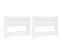 Wall Shoe Cabinet Shoe Rack Hall Shoe Storage Cupboard Engineered Wood vidaXL