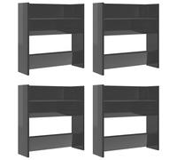 Wall Shoe Cabinet Shoe Rack Hall Shoe Storage Cupboard Engineered Wood vidaXL