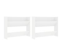 Wall Shoe Cabinet Shoe Rack Hall Shoe Storage Cupboard Engineered Wood vidaXL