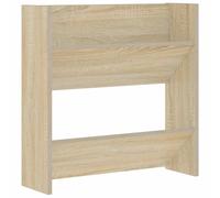 (concrete grey, 1 pcs/ 60 cm/ 60 cm) vidaXL Wall Shoe Cabinet Shoe Rack Hall Shoe Storage Cupboard Engineered Wood