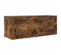 (Smoked oak) vidaXL Wall Shoe Cabinet Engineered Wood Shoe Storage Organiser Multi Colours