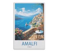 Wall Sign Decor Metal Tin Signs Vintage Retro Wall Signage Hanging Sign Art Collection for Bar Pub Gastropub Bistro CafeAmalfi Italy20x30cm(8x12 Zoll) A836