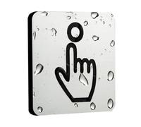 Wall Sign, Please Ring Bell Sign Self Adhesive Acrylic Door House Garden Wall Plaque Doorbell Notice with, Please Ring Bell