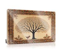 Wall Signs Tree With Bird And Floral Border Design Tin Sign Tin Wall Decor Garage Tin Sign(20X30CM)