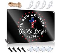 Wall Signs We The People In God Trust Tin Sign Stuff For Boys Room Funny Signs For Home Bar(20X30CM)