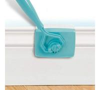 Wall Skirting Board Cleaner Mop | Baseboard Cleaning Swab | With Long Handle And 360 Degree Rotating Head | Retractable Wall Cleaner | For Wet Dry Use 12.5*32*8cm