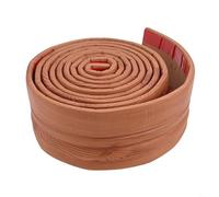 Wall Skirting Foam Decorative Strip 3 Meters Long with Easy Peel Backing, Protective Waistline Border for Impact Resistance (Brown wood grain)