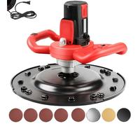 Wall Smoothing Machine 4880W All Copper Motor Polisher with LED Light, 6 Speeds Adjustable Grinder with 4 Discs for Drywall Ceiling