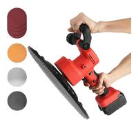 Wall Smoothing Polishing Machine, Electric Concrete Cement Mortar Trowel with Brushless Battery, Masons Putty Tool, 6 Gear Speed Control, Ergonomic Design