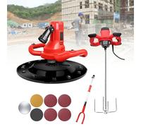 Wall Smoothing Polishing Machine Electric Plaster Mortar Cement Putty Trowel Handheld Wall Smoothing Polishing Machine with Adjustable Speed Automatic Mixing and Plastering