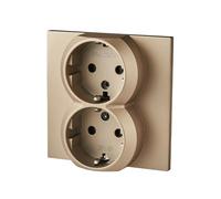 Wall Socket 2P + USB Type A + Type C with Lock Black 250V 16A Frameless Free Combination with Various Designs