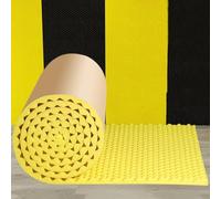 Wall soundproofing materials 1x5m/3.28x16.4ft Sound Insulation Cotton Foam Wall Panel, Self-Adhesive Acoustic Panels For Home Studio Pipe Machine Roll-type soundproofing mats(Yellow,5cm/1.96in thick)
