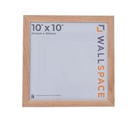 Wall Space 10x10 Oak Frame | Real Solid Oak Square 10x10 Picture Frame | Solid Wood with Real Glass | 25x25cm