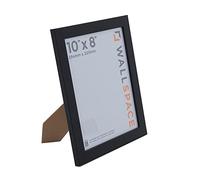 Wall Space 10x8 Black Picture Frame | Black 8x10 Photo Frame | 10 x 8 inch | 254x203mm | 25.4x20.3cm | Solid Wood Wooden with Real Glass | Handmade in UK