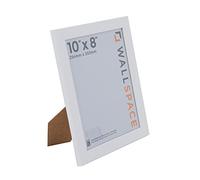 Wall Space 10x8 White Picture Frame | White 8x10 Photo Frame | 10 x 8 inch | 254x203mm | 25.4x20.3cm | Solid Wood Wooden with Real Glass | Handmade in UK