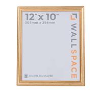 Wall Space 12x10 Gold Picture Frame | Gold 10x12 Photo Frame | 12 x 10 inch | 305x254mm | 30.5x25.4cm | Solid Wood Wooden with Real Glass | Handmade in UK