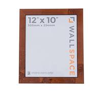 Wall Space 12x10 Walnut Picture Frame | Walnut 10x12 Photo Frame | 12 x 10 inch | 305x254mm | 30.5x25.4cm | Real Wood with Glass | Handmade Wooden Made in UK