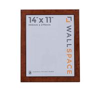 Wall Space 14x11 Walnut Picture Frame | Walnut 11x14 Photo Frame | 14 x 11 inch | 356x279mm | 35.6x27.9cm | Real Wood with Glass | Handmade Wooden Made in UK