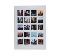 Wall Space 50x70 Multi Aperture Frame 4x4 / Matt White Frame/White 4 x 4 Inch Mount to fit Twenty Photos / 20 Photos/Instagram Picture Frames/Multiple Photos 4 x 4 Inch/Instant Photo Frames