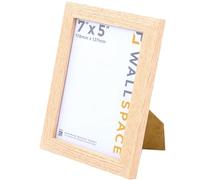 Wall Space 7x5 Oak Picture Frame | Oak 5x7 Photo Frame | 7 x 5 inch | 178x127mm | 17.8x12.7cm | Real Wood with Glass | Handmade Wooden Made in UK