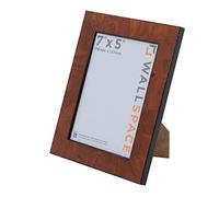 Wall Space 7x5 Walnut Picture Frame | Walnut 5x7 Photo Frame | 7 x 5 inch | 178x127mm | 17.8x12.7cm | Real Wood with Glass | Handmade Wooden Made in UK