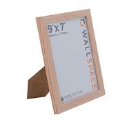 Wall Space 9x7 Oak Frame | Light Oak Photo Frames 9x7 inches | 9 x 7 inch Solid Oak Photo Frame | Solid Oak Picture Frames | Every Wooden 9x7 Photo Frame is made from SOLID WOOD and has REAL GLASS