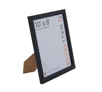 Wall Space Bevelled 10x8 Black Picture Frame | Black 8x10 Photo Frame | 10 x 8 inch | 254x203mm | 25.4x20.3cm | Solid Wood Wooden with Real Glass | Handmade in UK