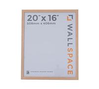 Wall Space Light Oak 20x16 Photo Frame With Real Glass | Wooden Picture Frame