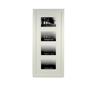 Wall Space Multi Aperture Photo Frame 6x4-25mm Matt White - REAL GLASS - Picture Frames Multiple Photos 6 x 4 Photo Frames Multiple Photos - Four (15x10cm) | Handmade Wooden Frame Made in UK