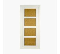 Wall Space Multi Aperture Photo Frame 7x5-25mm Matt White - REAL GLASS - Picture Frames Multiple Photos 7 x 5 Photo Frames Multiple Photos - Four (18x13cm) | Handmade Wooden Frame Made in UK
