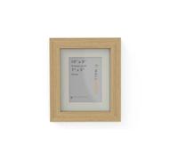 Wall Space Wide 10x8 Oak Frame with White Mount for 7x5 | Picture Photo Frame | 10 x 8 inch | 254x203mm | 25.4x20.3cm | Fits 178x127mm | Solid Oak with Real Glass