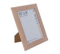 Wall Space Wide 10x8 Oak Picture Frame | Oak 8x10 Photo Frame | 10 x 8 inch | 254x203mm | 25.4x20.3cm | Real Wood with Glass | Handmade Wooden Made in UK