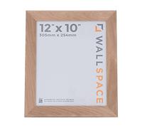 Wall Space Wide 12x10 Oak Picture Frame | Oak 10x12 Photo Frame | 12 x 10 inch | 305x254mm | 30.5x25.4cm | Real Wood with Glass | Handmade Wooden Made in UK