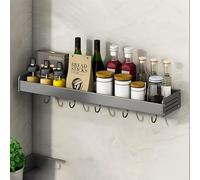 Wall Spice Rack with 2 Shelves Space-Saving Design for Kitchen and Bathroom Hanging Shelf for Easy Access and Stylish Storage Solutions