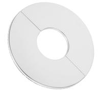 Wall Split Flange Stainless Steel Round Cover for Plumbing Pipes | Decorative Silver Escutcheon Plate, Split Design for Bathroom Water Pipes and Sink Deck Mounting, Clean Finished Look