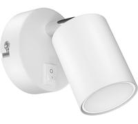 Wall Spot WAIKA with Switch White Matt + GU10 LED Lamp Warm-White 3-Step Dimming