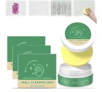 Wall Stain Remover & Pen Ink Remover Cream - Multi-Purpose Wall Cleaning Paste Kit, Conditioning Formula for White Walls, Coloured Walls & Wallpaper, Safe Hard Surface Cleaner (100g) (3PCS, One Size)