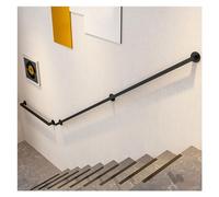 Wall Stair Railing Handrail,Square Modern Stair Handrail Kit - Non-Slip Grab Bars for Kindergarten, Patio, Attic & Corridor - Adjustable Lengths 3-16ft - Stylish Black/White/Gold Iron Raili