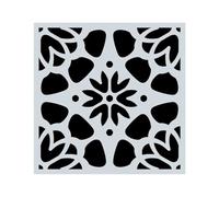 Wall Stencils for Painting 1Pc 15x15cm Beautiful Mandala Pattern Hollow Carving Stenclis Wall Brick Painting Auxiliary Spray Paint Coloring Mold White(Color 8)