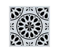 Wall Stencils for Painting 1Pc 15x15cm Beautiful Mandala Pattern Hollow Carving Stenclis Wall Brick Painting Auxiliary Spray Paint Coloring Mold White(Color 3)