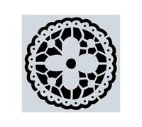 Wall Stencils for Painting 1Pc 15x15cm Beautiful Mandala Pattern Hollow Carving Stenclis Wall Brick Painting Auxiliary Spray Paint Coloring Mold White(Color 9)