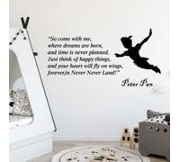 Wall Sticker Anime Peter Pan Inspirational Quote Wall Decal Bedroom Kids Room Nursery Vinyl Decor 5.0 1 Review 3 orders56cmwidex29cmhigh