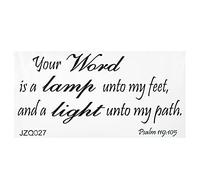 Wall Sticker Decal Religious Quotes Christian Inspirational Scripture Sticker Quote Sign Praise God Diy Art Saying Decorative Mural Bible Scripture Decal