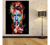 Wall Sticker Decals Store Modern Home Decoration Singer David Bowie Wall Art Modern Canvas Prints For Bedroom Poster Frameless Painting A88(50X70Cm)