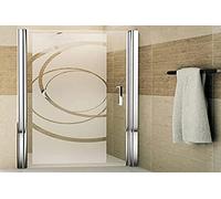 Wall Sticker for Shower Door Curved Design 95 x 35 cm